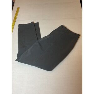 Susan Graver Weekend Women's Gray Elastic Waist Pull On Wide Leg Pants Size XL‎